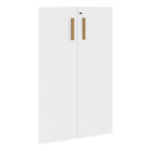 Средние двери для шкафов с замком FORTA Белый FMD 40-2(Z) (794х18х1164) в Ангарске