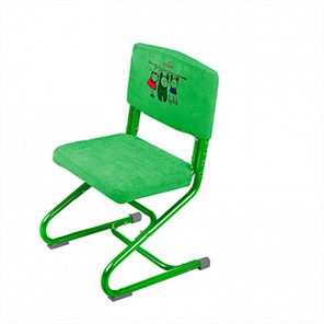 Чехол для стула СУТ 01-01 Зеленый, Замша в Ангарске