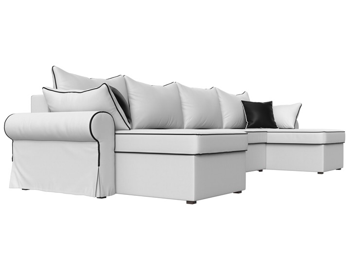 П-образный диван Элис, Белый (экокожа) в Братске - изображение 4