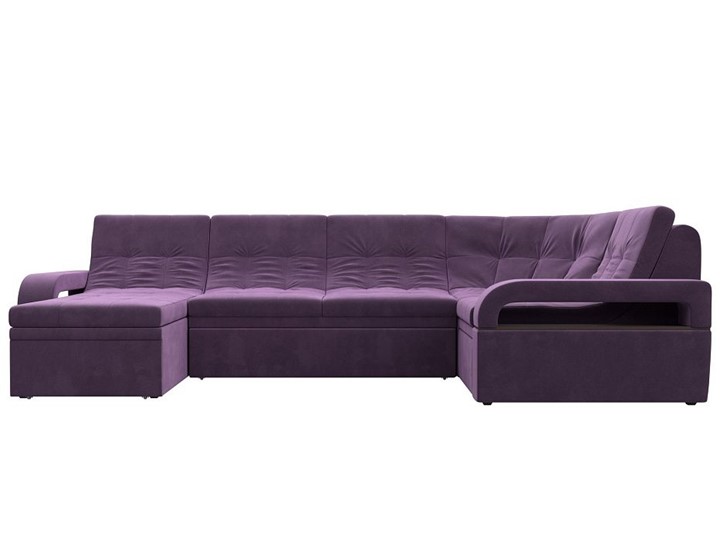 П-образный диван Лига-035, Сиреневый (Микровельвет) в Ангарске - изображение 3