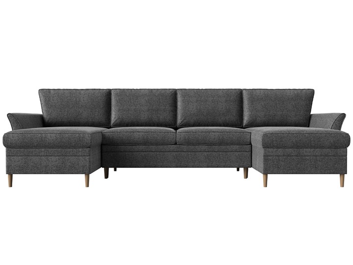 П-образный диван София, Серый (Рогожка) в Ангарске - изображение 1