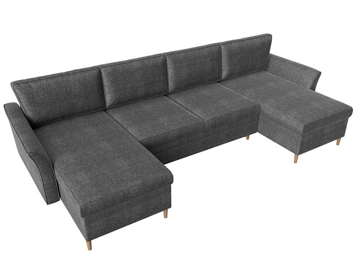 П-образный диван София, Серый (Рогожка) в Ангарске - изображение 4
