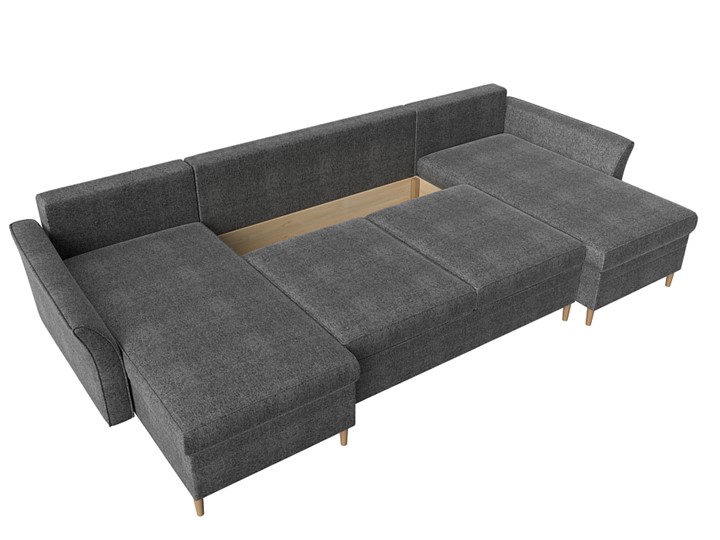 П-образный диван София, Серый (Рогожка) в Ангарске - изображение 5