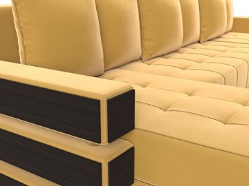 П-образный диван Венеция боннель, Желтый (Микровельвет) в Ангарске - предосмотр 2