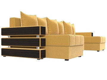 П-образный диван Венеция боннель, Желтый (Микровельвет) в Ангарске - предосмотр 3