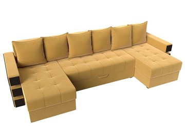 П-образный диван Венеция боннель, Желтый (Микровельвет) в Ангарске - предосмотр 5
