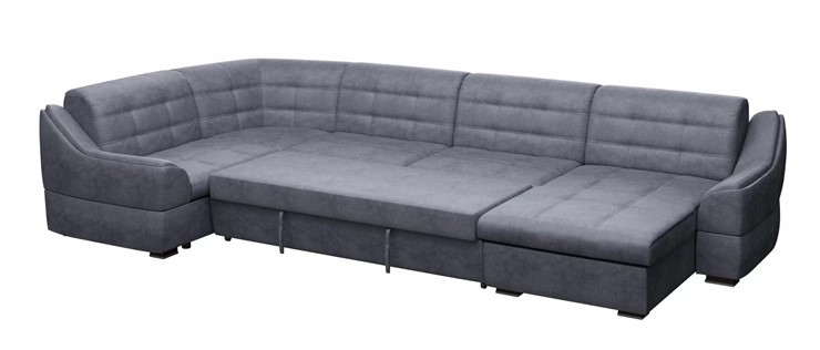 Большой диван с оттоманкой и креслом Антарес 1 ПДУ New в Ангарске - изображение 1