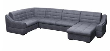 Большой диван с оттоманкой и креслом Антарес 1 ПДУ New в Братске - предосмотр