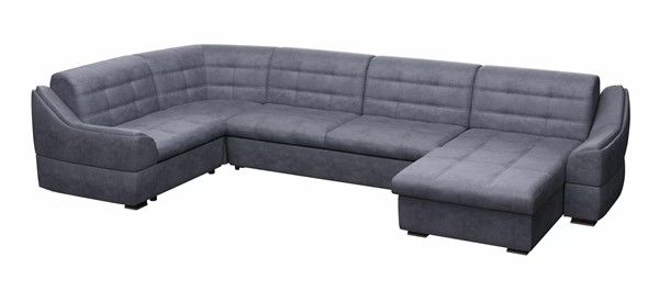 Большой диван с оттоманкой и креслом Антарес 1 ПДУ New в Братске - изображение