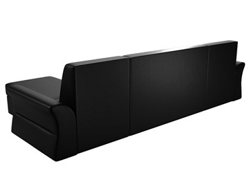 Большой П-образный диван Клайд, Черный (Экокожа) в Ангарске - предосмотр 4