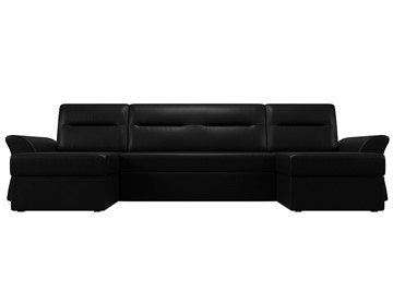 Большой П-образный диван Клайд, Черный (Экокожа) в Ангарске - предосмотр 7