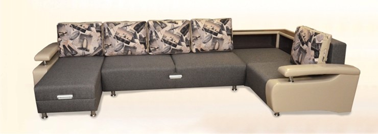 П-образный диван Престиж-15 люкс с полкой в Ангарске - изображение 2