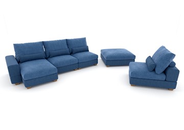 П-образный диван V-10-M П (П1+Д4+Д2+УС+ПС), Memory foam в Братске - предосмотр 2