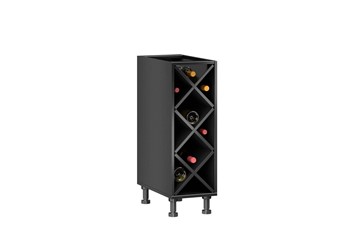 Тумба кухонная винная Мокка ЛД 270.070, цвет черный в Ангарске
