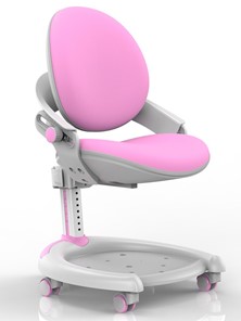 Кресло детское Mealux ZMAX-15 Plus, Y-710 PN, белый металл, обивка розовая однотонная в Братске