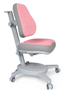 Кресло Mealux Onyx (Y-110) G + DPG  - серое + чехол розовый с серыми вставками в Братске