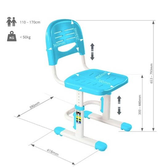 Детский стул SST3 Blue в Ангарске - изображение 4