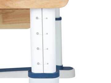 Детский стол-трансформер Mealux Oxford Wood Max, Белый/Синий в Ангарске - предосмотр 3