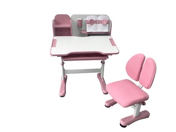 Парта растущая и стул Vivo Pink FUNDESK в Ангарске - предосмотр 3
