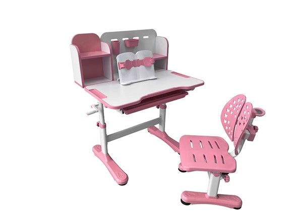 Парта растущая и стул Vivo Pink FUNDESK в Братске - изображение