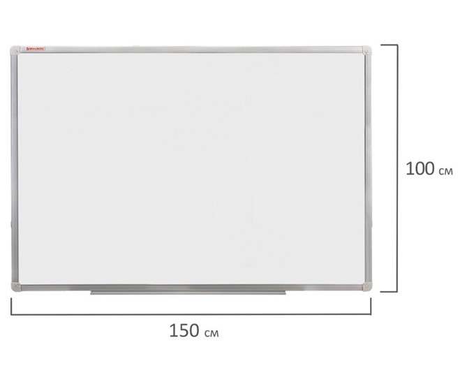 Магнитная доска для рисования BRAUBERG 100х150 см, алюминиевая рамка в Ангарске - изображение 8